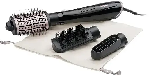 Фен-щетка BaByliss Style Smooth, 1000 Вт, 2 режима, ионизация, холодный обдув, керамика, черный - фото 2