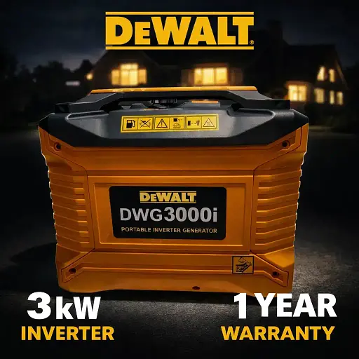 Інверторний Генератор бензиновий DeWalt DWG3000i 3.0 кВт мідна обмотка ручний стартер  - фото 2