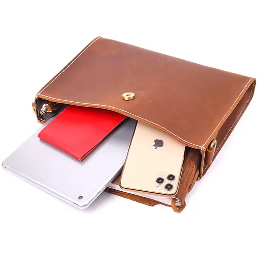 Кожаная сумка женская Vintage 17х20х6 см sum0022420 - фото 6