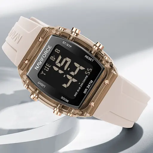 Наручний годинник жіночий Naviforce Lady Sport Золотий (3110) - фото 4