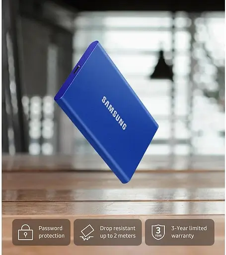 Портативный SSD Samsung 4 ТБ USB 3.2 Gen 2 Type-C T7 Shield - фото 6