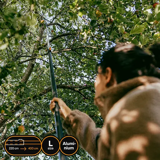 Ручка телескопическая алюминиевая Fiskars OneClick L, 220-400 см (1080672) - фото 3