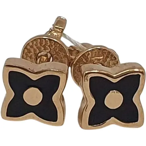 Золоті сережки-пуссети Імперія золота з емаллю. СП1467(2)И