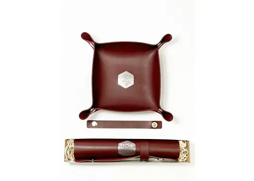 Настольная игра Планета Ігор Лоток для кубиков D20 (бургунди) (Dice tray D20 burgundy) (pi-dt009) - фото 3