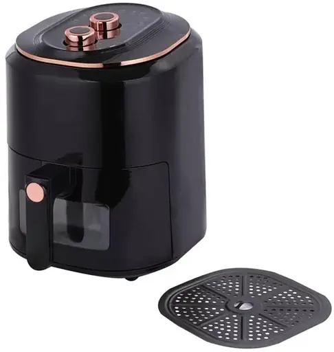 Аэрофритюрница электрическая безмасляная Rainberg RB-2242 7.5 л 3800 Вт Черный - фото 2
