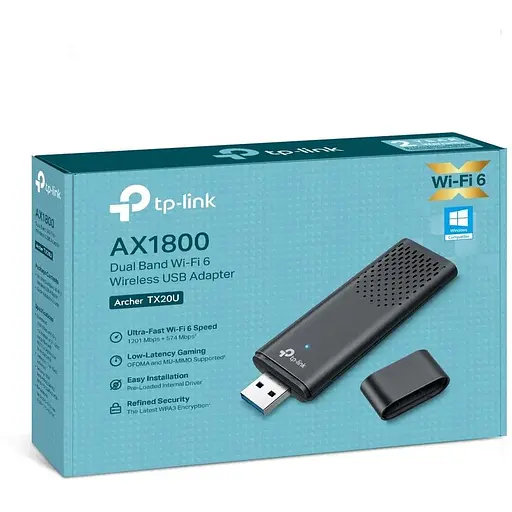 Адаптер WiFi TP-Link Archer TX20U AX1800, USB - фото 3