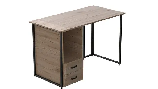 Компьютерный стол Ferrum-decor Отто 75x120x60 черный ДСП Дуб Сан-Марино 16мм (FRD-103574)