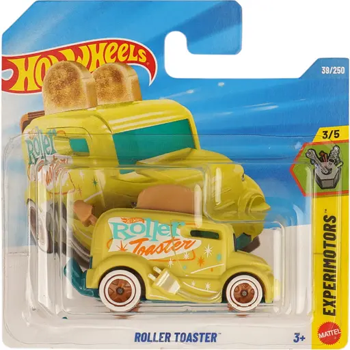 Базова машинка Hot Wheels Experimotors Roller Toaster жовта (5785) JJJ10-N521 - фото 1