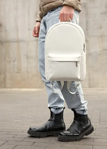 Чоловічий рюкзак Sambag Brix Classic білий 35 х 25 х 12 см (14511008m) - фото 4