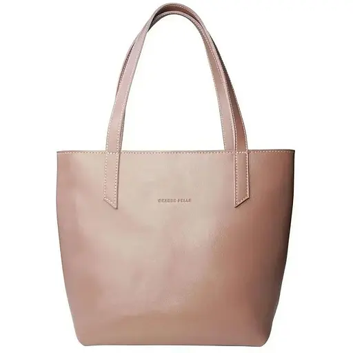 Женский кожаный шоппер на молнии Grande Pelle 30х27х7 см sum0028617 - фото 1