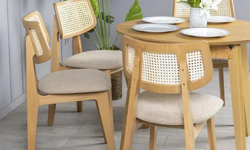 Стілець Пепе Cane з масиву дерева та ротангу дуб - фото 6