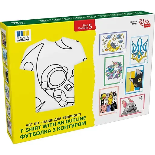 Набор футболка-раскраска Rosa Talent Space Adventures хлопок 100% размер S  - фото 3