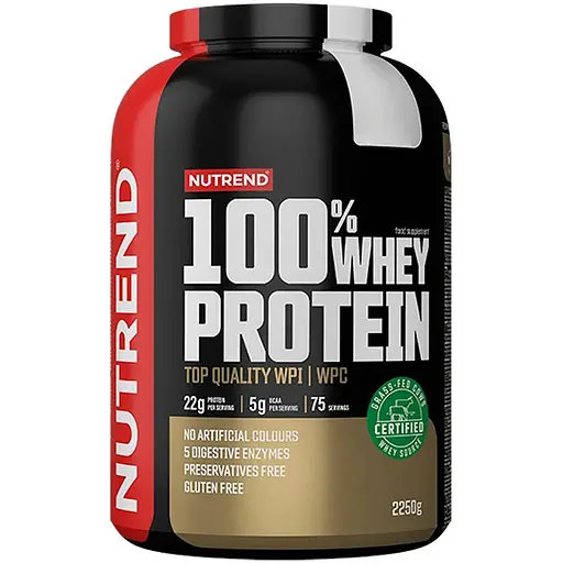 Протеїн Nutrend 100% Whey Protein, 2.25 кг - Ваніль-манго - фото 1