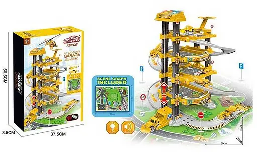 Гараж 660 А-330 "Будівництво", 5 поверхів, 2 спецтехніки, вертоліт, автоматичний витяг, світло, звук, в коробці (6983283063563) - фото 2