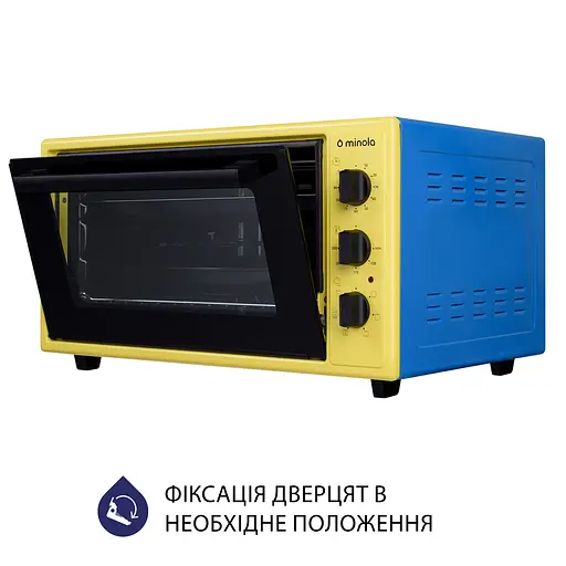 Духовка Minola FOET 4815 UA желто-голубая - фото 7