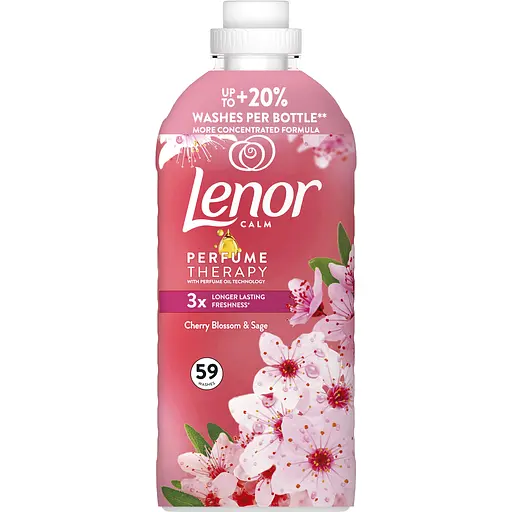 Кондиционер для белья Lenor Вишневый цвет и шалфей 59 циклов стирки 1.239 л - фото 2