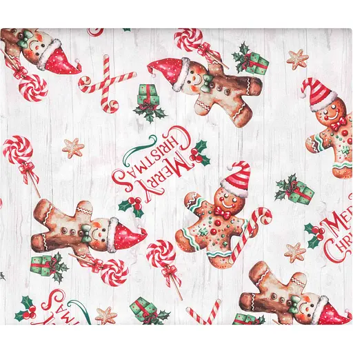 Скатертина Ardesto Christmas Gingerbread 140 x 180 см червона (ART08HG)