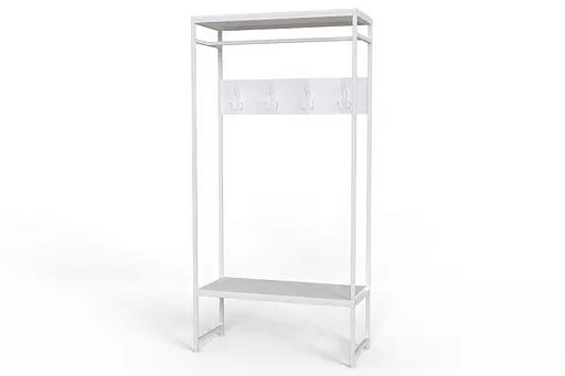 Вешалка напольная Ferrum-decor Трелис 14 180x90x38 белый ДСП Белый 16мм (FRD-104349) - фото 3