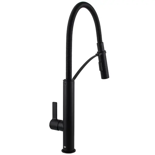 Змішувач для кухні TOPAZ MODERNO TMD 8818-H23-BL чорний матовий з лійкою душем - фото 6