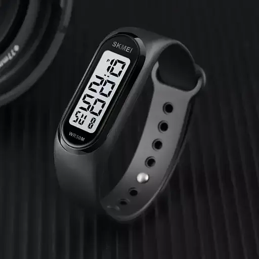 Наручний годинник браслет Skmei 1666 (Чорний з білим циферблатом) - фото 3