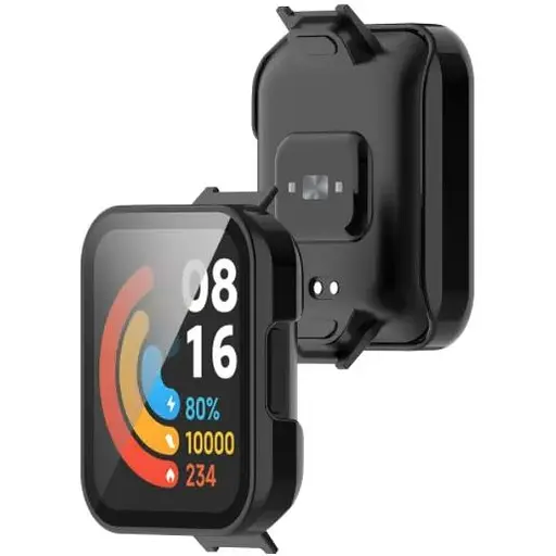 Чехол-накладка DK CDK Пластик Soft-Touch Glass Full Cover для Xiaomi Poco Watch (013581) (black) - фото 3