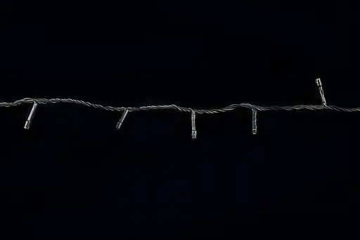 Гірлянда світлодіодна нитка на ялинку Біла 35м. 500 LED від мережі чорний провід - фото 4