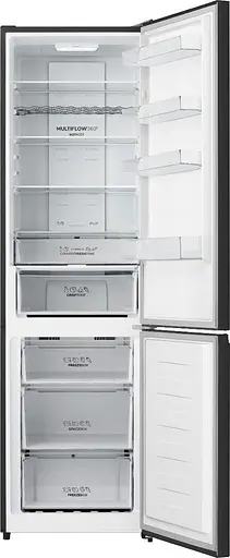 Холодильник Gorenje с нижней морозильной камерой, 200х60х60 см, 2 двери, 238(98) л, А+, NF+, зона освещения, внешний дисплей, черный - фото 3
