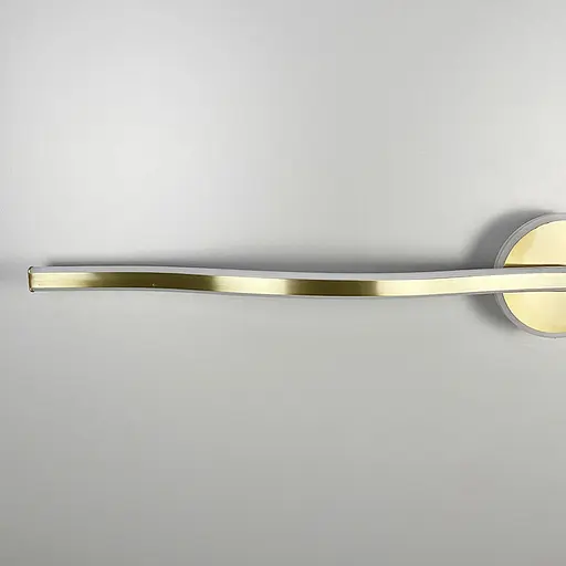 Латунне видовжене хвилеподібне бра 100 см 4000K Арт. WB 31/1000 AB Line F - фото 5