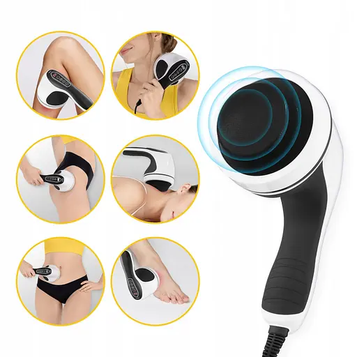 Антицелюлітний ручний масажер для тіла 4FIZJO Body Shaping 4 в 1 4FJ0557 White (P-5907739319111) - фото 9