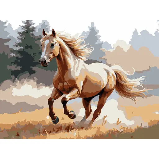 Картина по номерам Strateg Лошадь поли 30х40 см (SS-1317) - фото 1