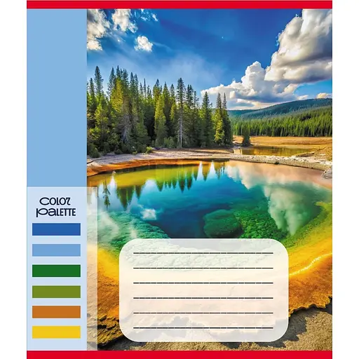 Зошит загальний "Кольори гір" Leader 060-610093K-2 в клітинку, 60 аркушів - фото 1