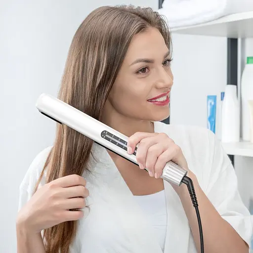 Випрямляч волосся Hoco HP41 Straight and curly hair dual-purpose hair straightener (EU) White - фото 8