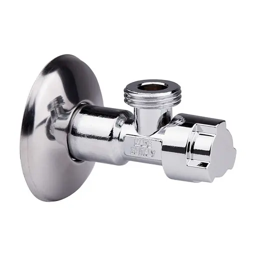 Кран приладовий буксовий Icma 1/2"х3/8" кутовий No519 - фото 1