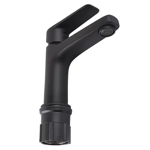 Смеситель для умывальника Topaz Capri TCA-15207-H44-BL картридж D25 H=140 шланги 45см Черный матовый - фото 7