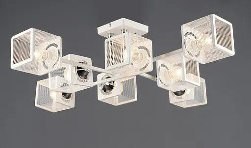 Люстра N6637/8 Белый + Хром