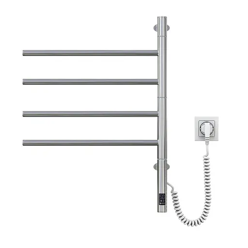 Електрична рушникосушка Navin Arabesque 480x600 Sensor з таймером 12-228053-3680, Хром, Електронний - фото 3