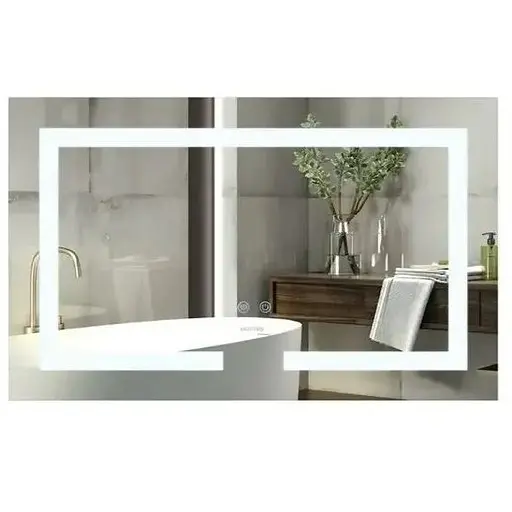 Дзеркало Mixxus HARD MR07-80x50 з LED Touch, Anti-fog, димером, регулюванням яскравості (MI6658) - фото 1