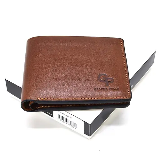 Мужской кожаный кошелек Grande Pelle 11х9 см acs0029268 - фото 7