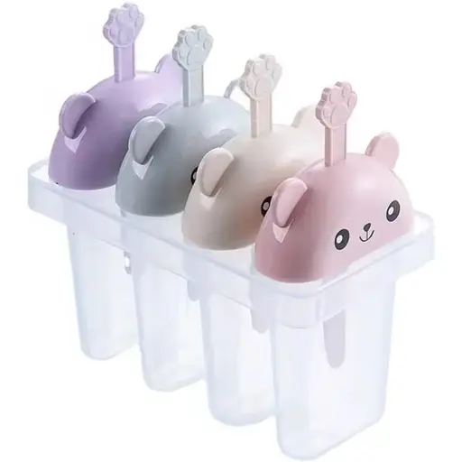 Набір форм для морозива Stenson 15 см пластикові 4 шт. (C39810)