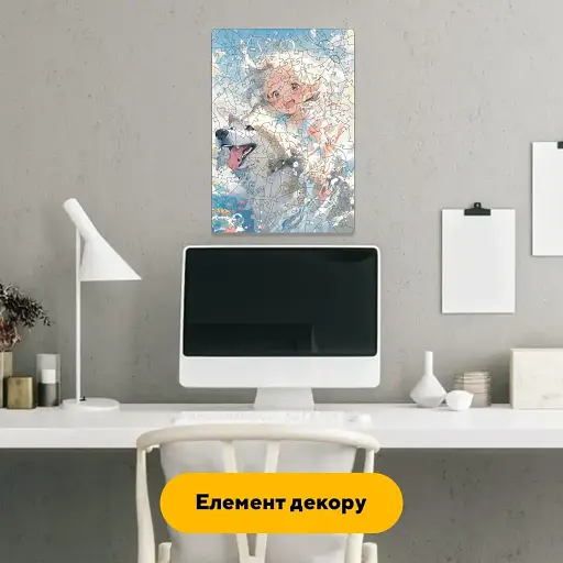 Пазл дерев'яний Аніме Радісна Мить, А3, Картонна коробка 200 елементів - фото 6