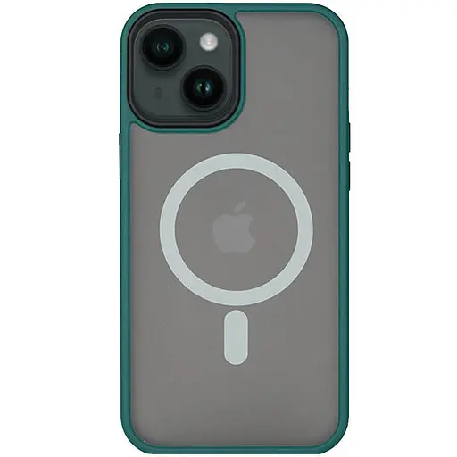Чохол Epik TPU+PC Metal Buttons with MagSafe для Apple iPhone 14, 6.1 Зелений
