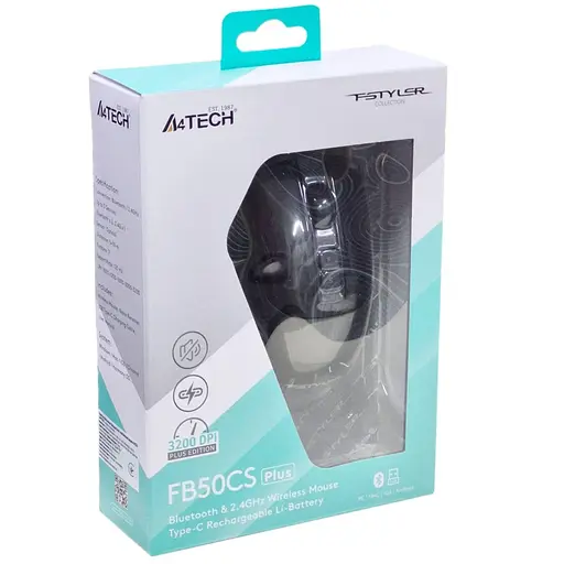 Миша A4Tech Fstyler FB50CS Plus (Black) Silent (FB50CS Plus (Black)) - фото 11