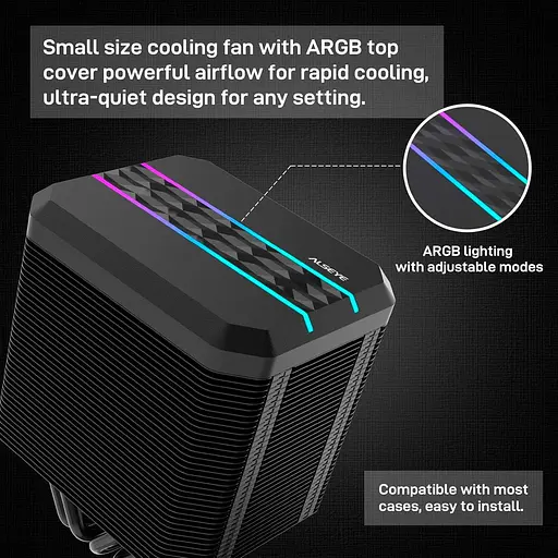 Кулер для процессора Alseye M90-B (AS.01.01.0053) (AS.01.01.0046) - фото 11