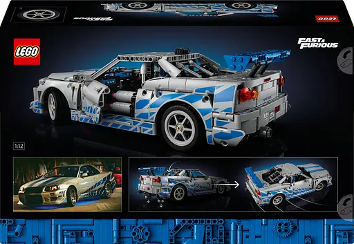 Конструктор LEGO Technic Двойной форсаж Автомобиль Nissan Skyline GT-R (R34) 1410 деталей (42210) - фото 3