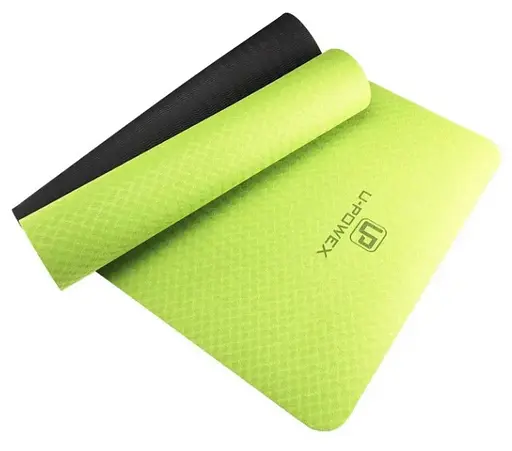 Коврик для йоги и фитнеса U-powex TPE Yoga mat Green/Black (183х61х0.6) (UP_1000_TPE_Gr/Black) - фото 1