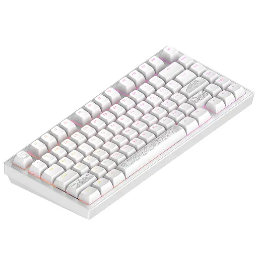 Клавиатура Dark Project ALU81 Terra Nostra PBT RGB Mech G3MS Moonstone White (DPKB_NOSTRA_81_ANSI_WHITE_UA) - фото 4