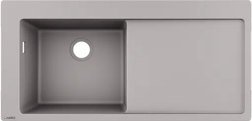 Кухонна мийка Hansgrohe S5110-F450 1050x510 поличка праворуч Concretegrey 43330380, Sand - фото 1