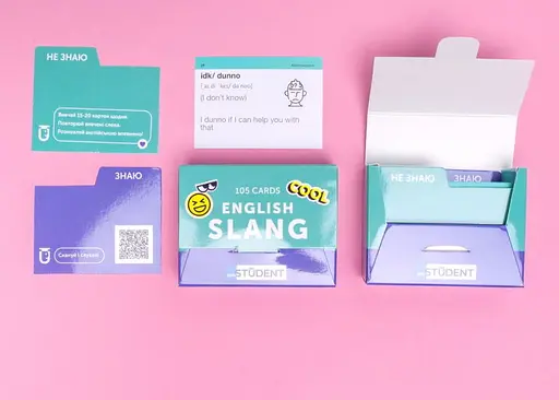 Настольная игра English Student Карточки для изучения английского языка English Student Slang (укр.) (591225953) - фото 5