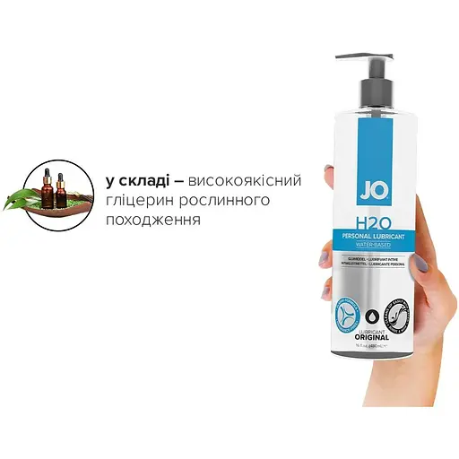Змазка на водній основі System JO H2O Original (480 мл) - фото 4