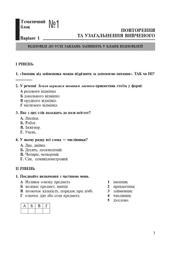 Українська мова. Тематичний тестовий зошит. 5 клас (до підручника Глазової О.П.) - фото 2